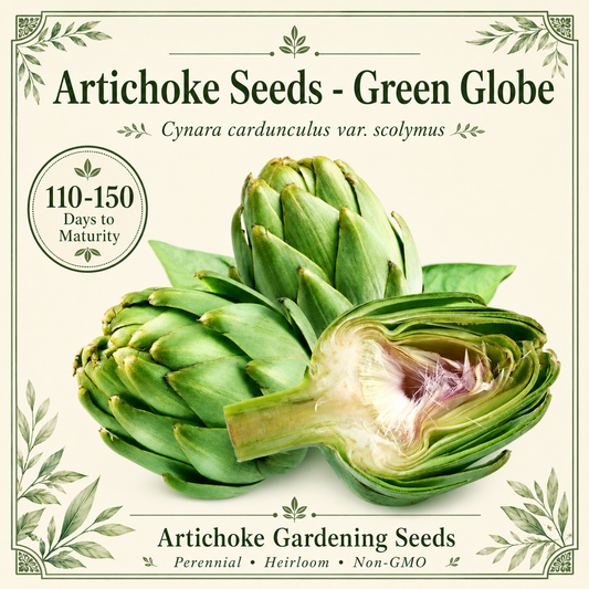 Green Globe Artichoke Seeds – Heirloom Non-GMO Perennial Vegetable Seeds