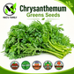 Chrysanthemum Greens Seeds – Annual Heirloom Non-GMO Shungiku Tong Ho Tan O Cai Cuc