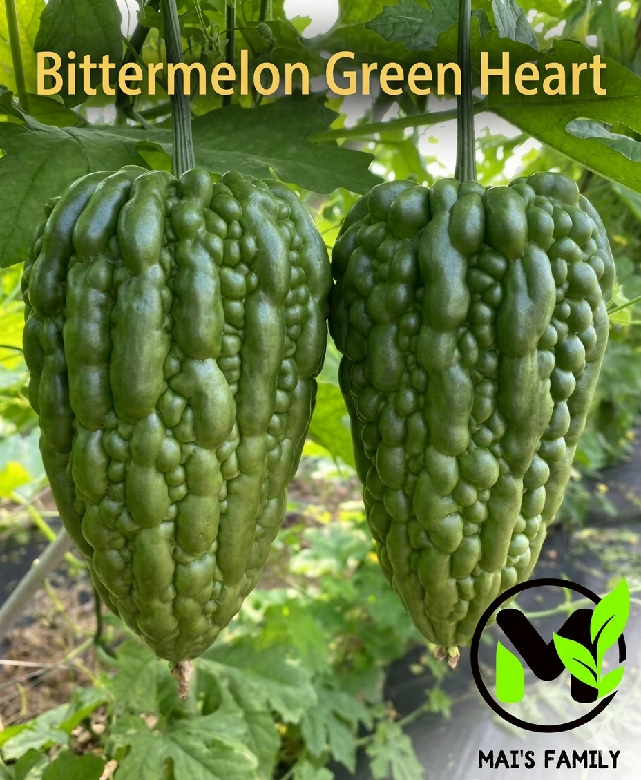 Big Heart Bitter Melon Seeds | Heart-Shaped Bitter Gourd | F1 Hybrid Non-GMO