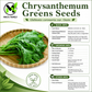 Chrysanthemum Greens Seeds – Annual Heirloom Non-GMO Shungiku Tong Ho Tan O Cai Cuc