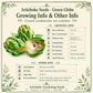 Green Globe Artichoke Seeds – Heirloom Non-GMO Perennial Vegetable Seeds