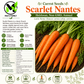 Scarlet Nantes Carrot Seeds – Heirloom Non-GMO Sweet Orange Carrot