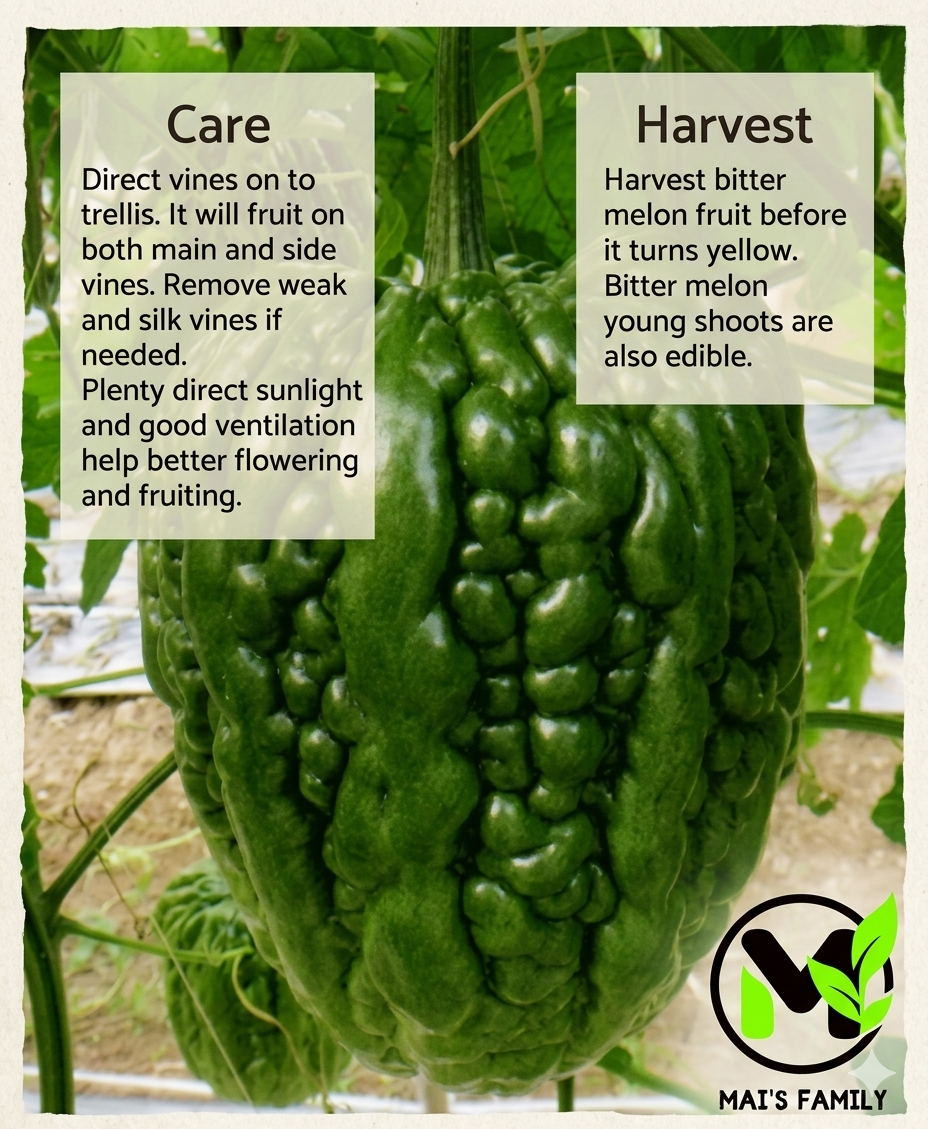 Big Heart Bitter Melon Seeds | Heart-Shaped Bitter Gourd | F1 Hybrid Non-GMO