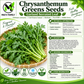 Garland Serrated Leaf Chrysanthemum Greens Seeds – Heirloom Non-GMO Tần Ô Lá Xẻ