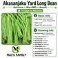 Akasanjaku Yard Long Bean Seeds, Đậu Đũa Leo | Heirloom, Non-GMO Asian Pole Bean