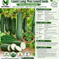 Giant Long Wax Gourd Seeds – Long Black-Skin Winter Melon