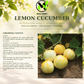 Lemon Cucumber Seeds – Heirloom Non-GMO Round Yellow Cucumber