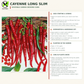 Cayenne Long Slim Pepper Seeds – Heirloom Non-GMO Hot Pepper