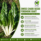 Swiss Chard- Fordhook Giant-Heirloom- Non GMO