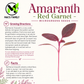 Organic Red Garnet Amaranth Microgreen Seeds – Heirloom Non-GMO