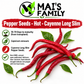 Cayenne Long Slim Pepper Seeds – Heirloom Non-GMO Hot Pepper